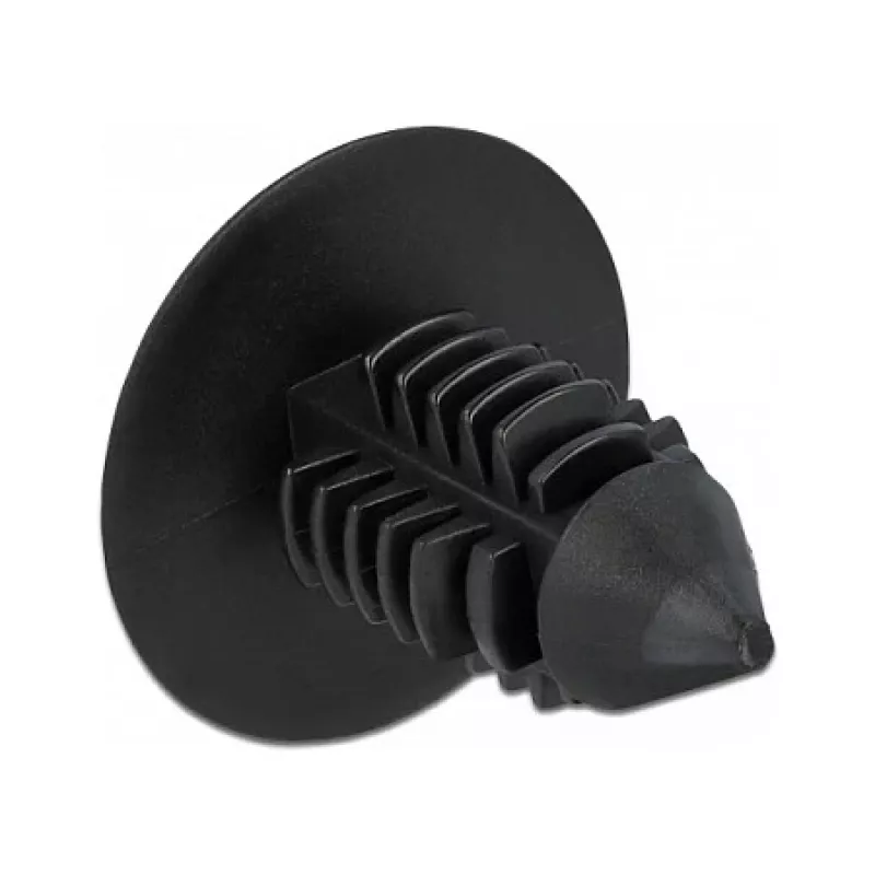 Fir tree clip DeLOCK 60187 juodas nailonas 15mm 14.5mm 10 vnt.