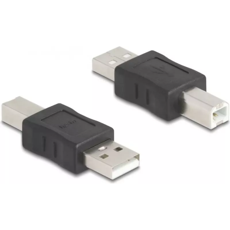 DeLOCK 67198 kabelio sąsajos keitiklis USB Type-A USB Type-B juoda