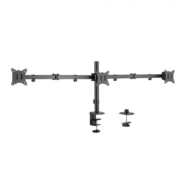 Monitoriaus laikiklis SBOX LCD-352/3-2 13–27 colių ekranams, 3 svirtys, maks. 9 kg vienai svirčiai, VESA 100x100
