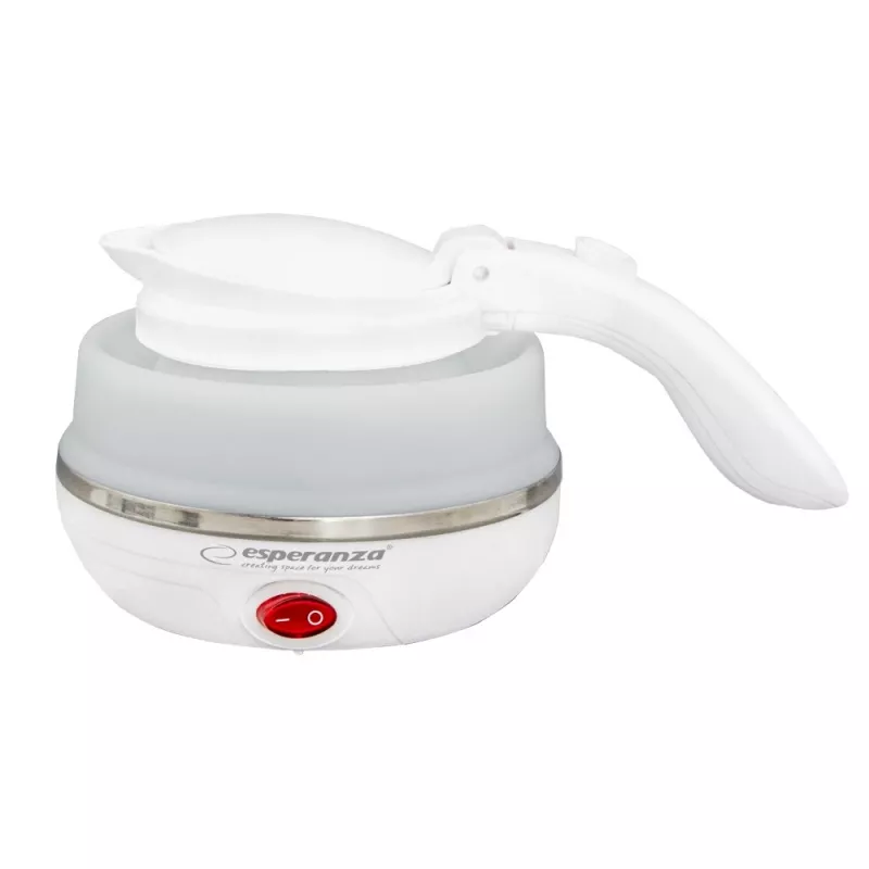 Elektrinis virdulys ESPERANZA EKK023 — 0,5 L, 750 W, balta, nerūdijantis plienas ir plastikas
