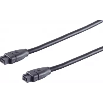 FireWire IEEE 1394b kabelis 9 kontaktų į 9 kontaktus, 5,0 m, juodas — Divers CO 77305