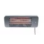 Kvarcinis elektrinis šildytuvas SUNRED LUG-2000W — 2000 W, kvarcinio stiklo elementas, skirtas naudoti lauke, montuojamas ant sienos, IP24, juodas