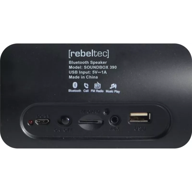Mobilus garsiakalbis Rebeltec SoundBox 390, juodas