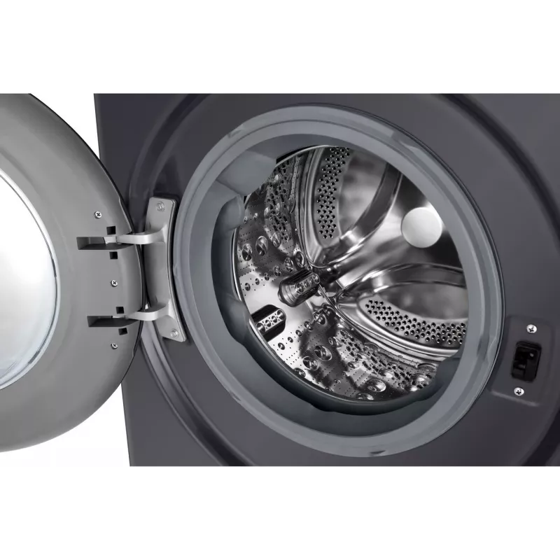 Skalbimo mašina LG F2WR508S2M — priekinio įkrovimo, 8 kg, 1200 aps./min, A efektyvumo, 60×48 cm, LED, vidutiniškai juoda
