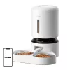 Automatinis gyvūnų lesyklėlė Aptel Granary su dvigubu dubeniu 5 l, baltas