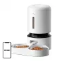 Automatinis gyvūnų lesyklėlė Aptel Granary su dvigubu dubeniu 5 l, baltas