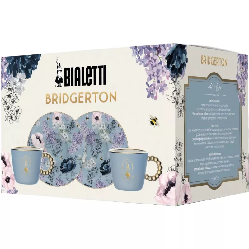 Bialetti Bridgerton for Espresso 2 vnt. x 80 ml Mėlyna