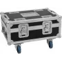 Flightcase Roadinger BAS-1 8× SILENT PAR 6 QCL — apsauginis transportavimo dėklas