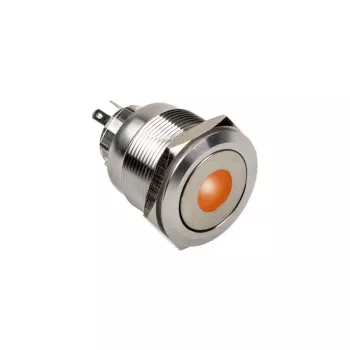 DimasTech apsaugotas nuo vandalizmo mygtukas 25 mm Sidabrinėline Dot RGB PD216
