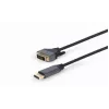 Vaizdo kabelio adapteris Gembird CC-DPM-DVIM-4K-6 — DisplayPort į DVI, 1,8 m, 4K, juodas