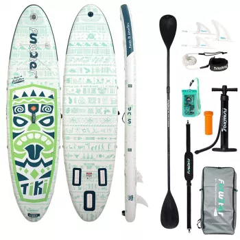 FunWater SUP irklenčių lenta SUPFW05D Tiki (žalia)