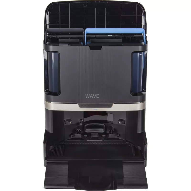 Shark PowerDetect NeverTouch Pro RV2800ZEEU 2-in-1 dulkių siurblys ir šluostymo robotas, LiDAR, 20kPa, juodas