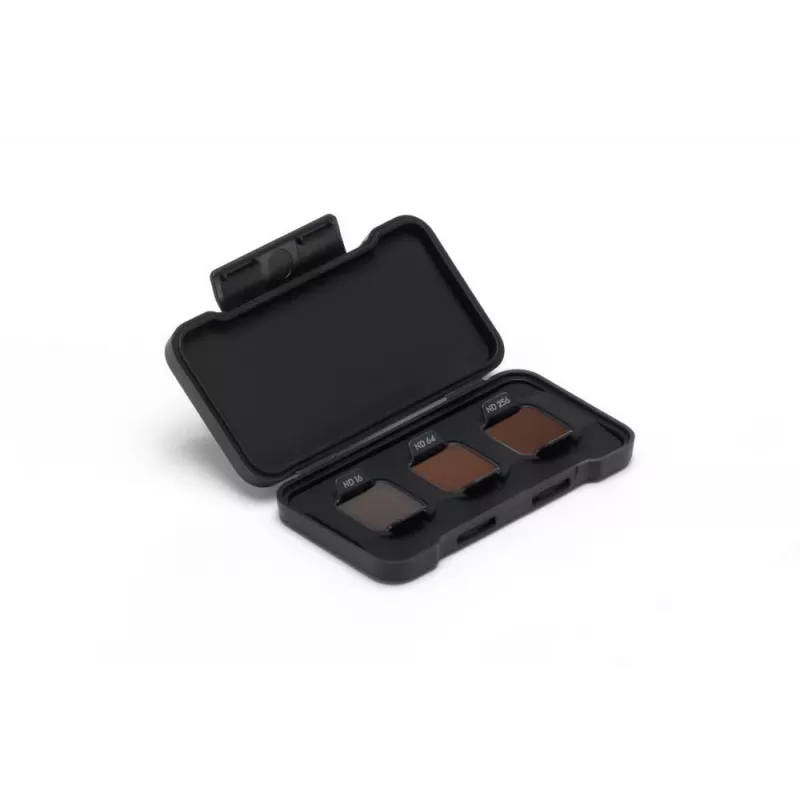 Neutralaus tankio filtrų rinkinys DJI Flip ND16 / ND64 / ND256 — trijų komplektas suderinamiems DJI dronams