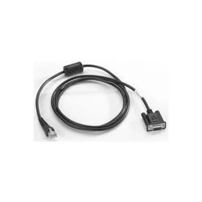 RS232 laidas prijungimo stotelei, skirtam Motorola 25-63852-01R, juodas