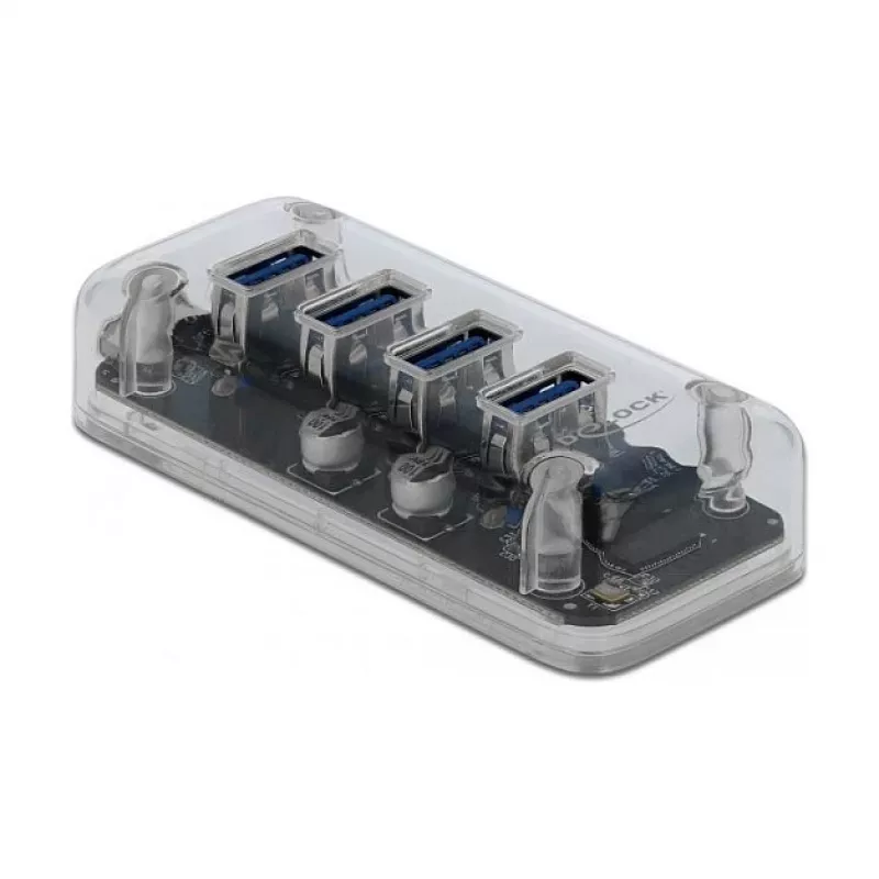 USB šakotuvas DeLOCK 64087 Skaidrus