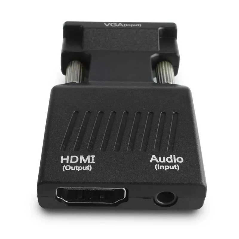 SAVIO CL-145 VGA į HDMI keitiklis, garsas, Full HD, juodas