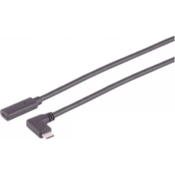 USB kabelis S/CONN 13-54025 USB 3.2 Gen 2x2 1m USB C pilkas