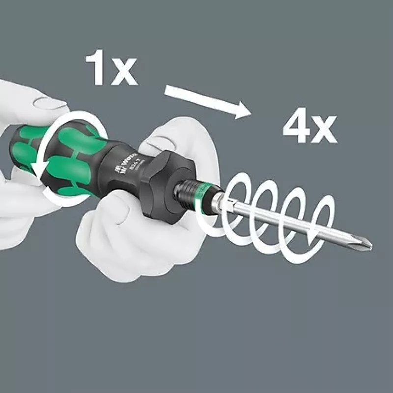 Wera 826 T Kraftform Turbo antgaliai