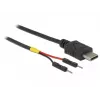 USB laidas DeLOCK 85418 0,1 m USB C Juodas