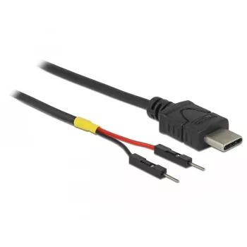 USB laidas DeLOCK 85418 0,1 m USB C Juodas
