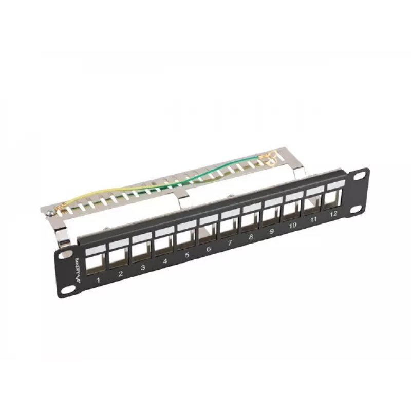 Komutacinis skydelis LANBERG PPKS-9212-B 12 prievadų 1U 10 colių FTP