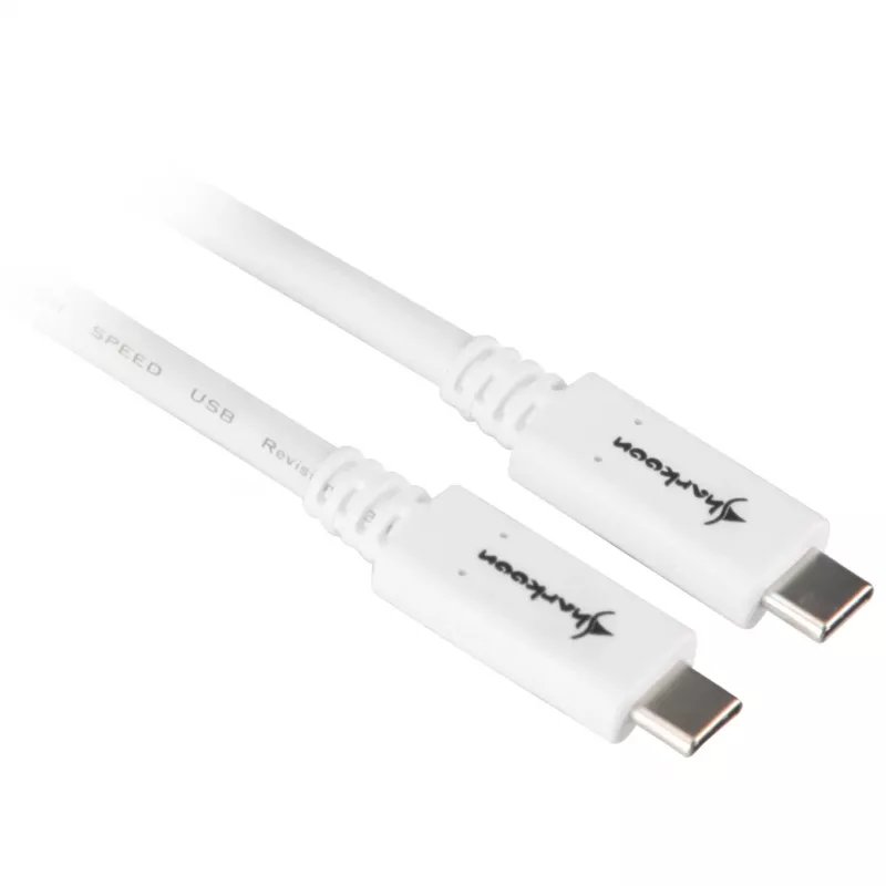 USB laidas Sharkoon 4044951021178 USB 3.2 Gen 1 0,5 m Baltas