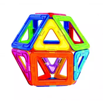 Magnetinis konstruktorius MAGFORMERS 14 dalių rinkinys — 14 magnetinių geometrinių kaladėlių