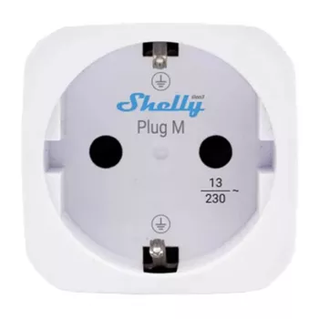 Shelly Plug PM Gen3 Matter 13A išmanusis kištukas, baltas