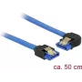 SATA laidas DeLOCK 84985 0,5 m SATA 7 kontaktų juodas mėlynas