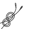 Duomenų kabelis Tellur Type-C į Lightning 3A PD60W 1m — juodas