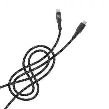 Duomenų kabelis Tellur Type-C į Lightning 3A PD60W 1m — juodas