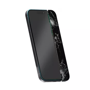 Grūdintas hibridinis stiklo ekrano apsauga Crong, skirta iPhone 15 CRG-NANO-IP61 9H kietumo, atspari įbrėžimams