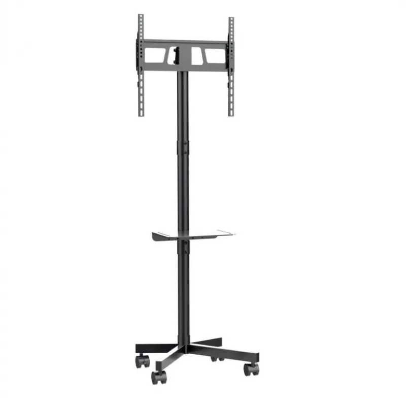 Gembird grindų TV stovas su ratukais (pakreipimas) 32 colių–55 colių, VESA 100x100–400x400, maks. apkrova 30 kg, juodas