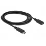 USB laidas DeLOCK 85534 USB 3.2 Gen 1 1,5 m USB C juodas