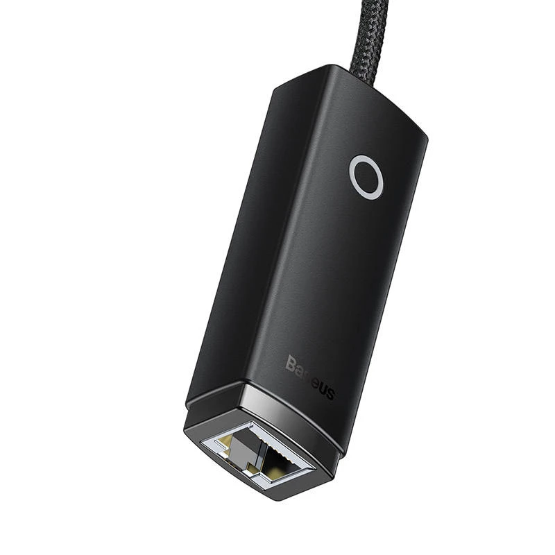 Baseus Lite Series USB į RJ45 tinklo adapteris, 100 Mb/s (juodas)