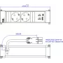 Bachmann POWER FRAME 2xCEE7/3916.7001xUSB A/C 22W 0 2m GST18