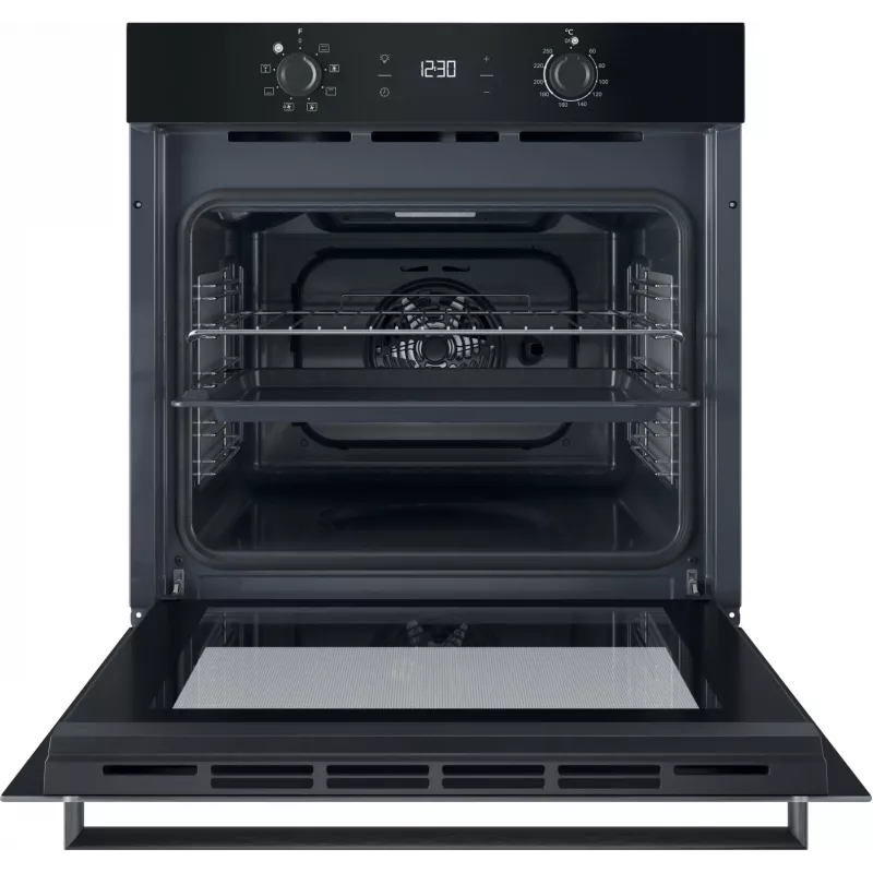 INDESIT orkaitė | IO K55C B | 71 L | Elektrinė | Katalizinė | Elektroninė | Aukštis 59.5 cm | Plotis 59.5 cm | Juoda