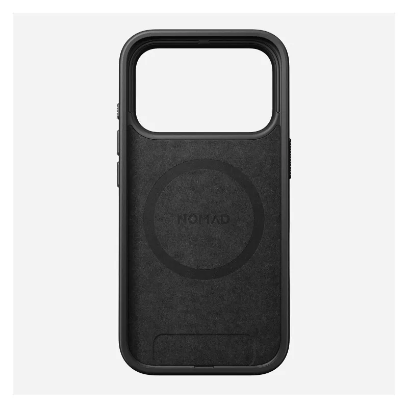 Mobiliojo telefono dėklas Nomad NM014001858, skirtas Apple iPhone 17 Pro, 16 cm (6,3 col.) ekranui, juodas