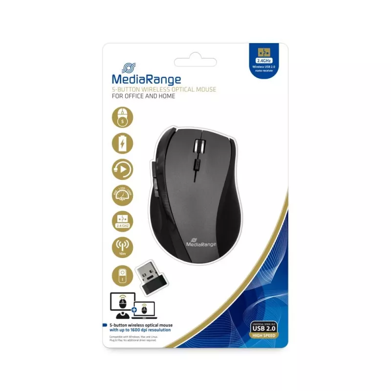 Pelė MediaRange MROS203 RF belaidė optinė
