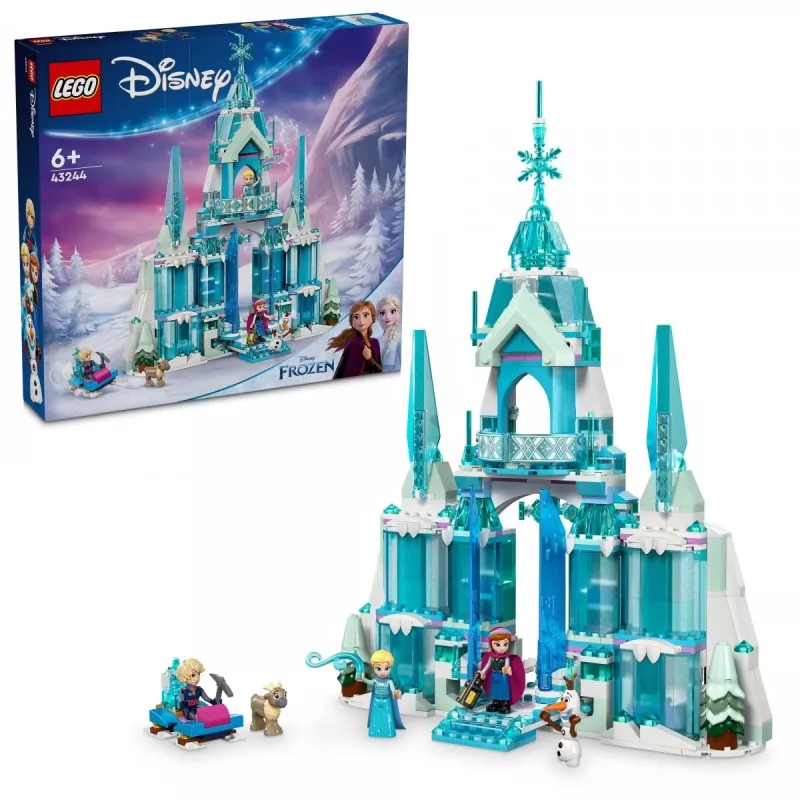 Konstruktorius LEGO Disney Princess Elsa's Winter Palace 43244 — statybos rinkinys kūrybiškam žaidimui