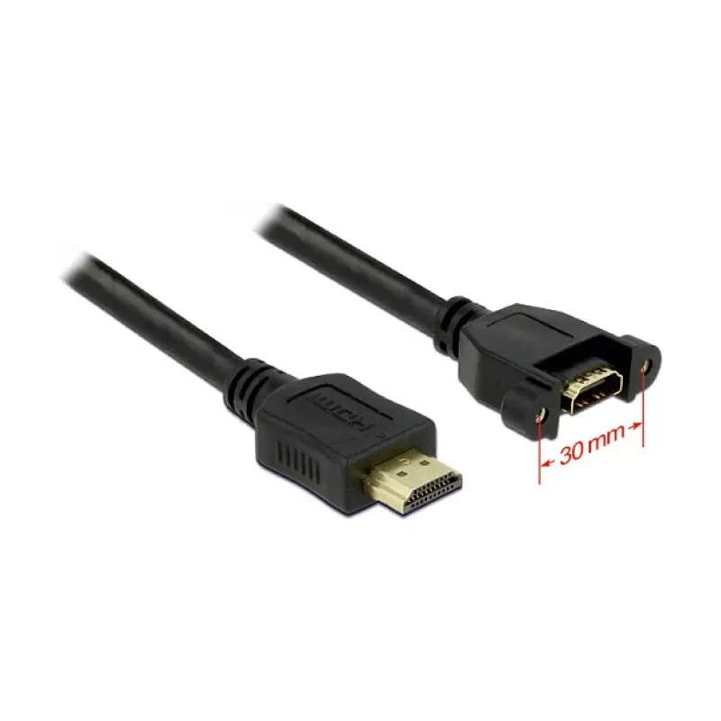 HDMI laidas DeLOCK 1m 2xHDMI