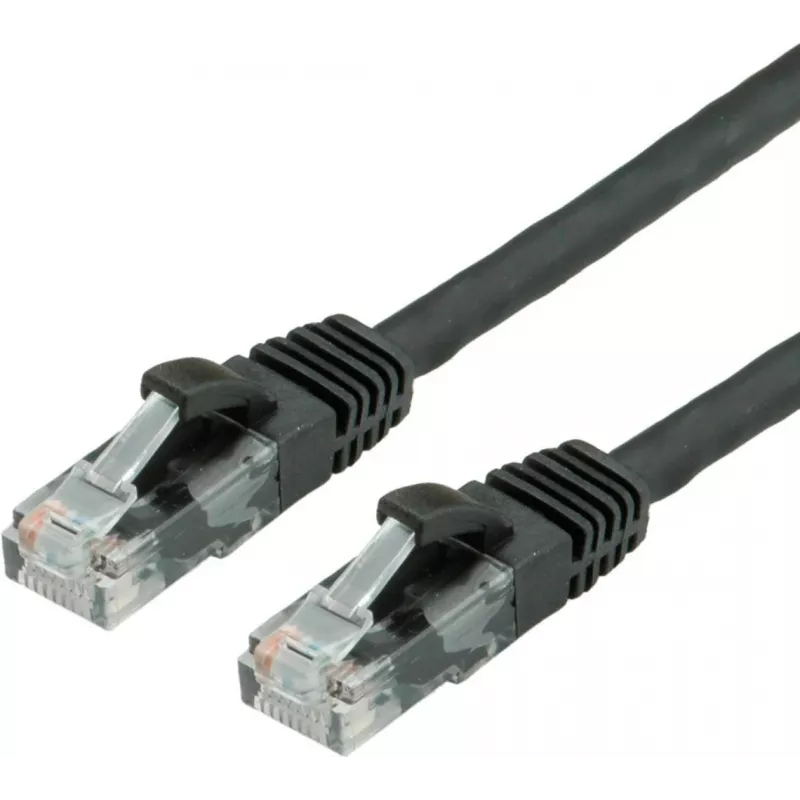 UTP PatchCord Cat6a. CU. Juoda. 0.3m - kabelis - Network (21.99.1464)