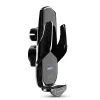 Automobilinis galvos atramos laikiklis Xblitz FX5 Automatic su belaidžiu įkrovimu — automatinis užspaudimas, išmaniesiems telefonams/planšetėms iki 20,1 cm, 360° pasukimas, juodas