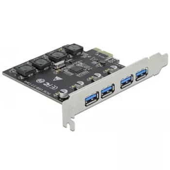 Delock PCI Express x1 plokštė su 4 išoriniais USB Type-A lizdais SuperSpeed USB