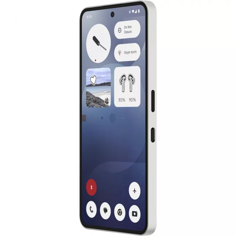 Nothing Phone (3a) 17.2 cm (6.77) Dviguba SIM Android 15 5G USB Type-C 12 GB 256 GB 5000 mAh Balta