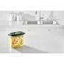 Maisto laikymo indas FoodSaver FFC023X 1,8 L ovalus Tritan, juodas permatomas, vakuuminis siurblys, tinkamas plauti indaplovėje