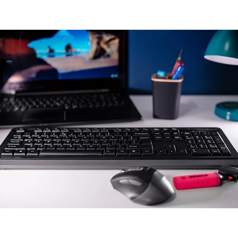 Belaidė pelė A4Tech FStyler 47478 2.4G Nano Pilka ergonomiško dizaino
