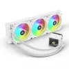 „Viskas viename“ procesoriaus vandens aušintuvas Sharkoon S60 ARGB White su 360 mm radiatoriumi