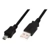 Assmann/Digitus USB 2.0 JUNGTIES KABELIS A-B USB 2.0 jungties kabelis, 480 Mbit/s, USB A - USB mini B, kištukas/kištukas, 1,8 m, juodas (AK-300130-018-S)