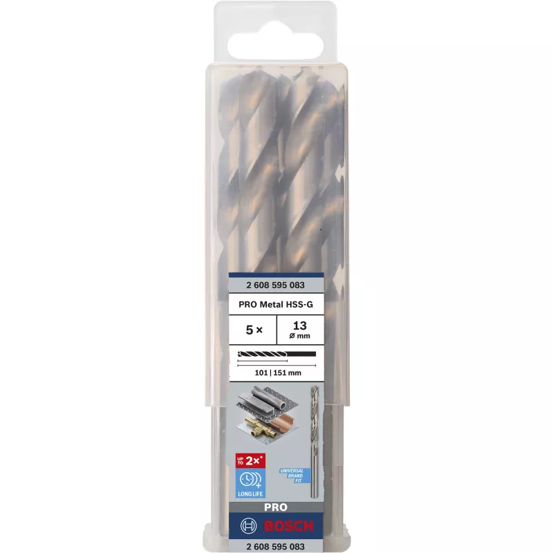 Grąžtai suktiniai Bosch 2608595083 HSS šlifuoti 5-10mm